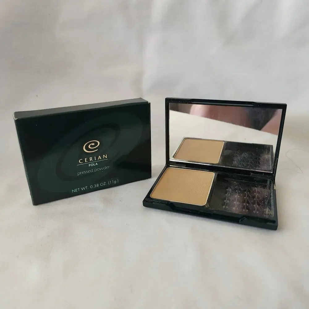 Pressed Powder Pola Cerian .38 Oz Light Deep Tan 17 Mirrored Compact D2